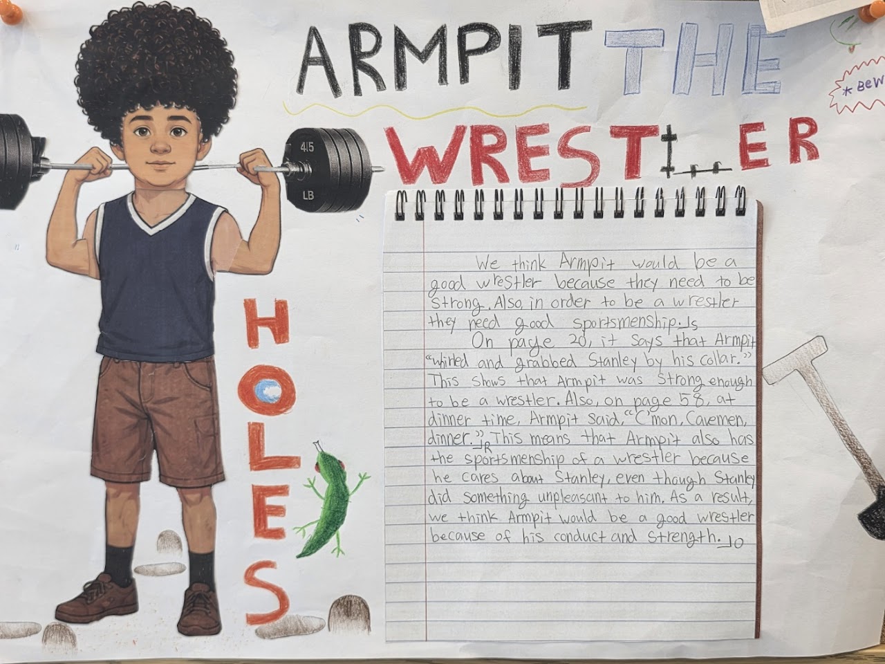Student project image 6 for the Holes literary analysis assessment